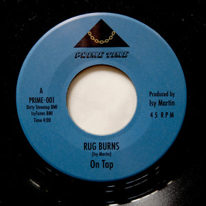 ON TAP "Rug Burns" PRIME TIME XL MIDDLETON SYNTH BOOGIE FUNK REISSUE 7"
