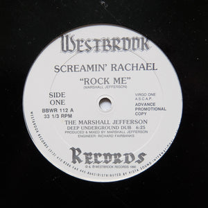 Screamin' Rachael ‎"Rock Me" '90 MARSHALL JEFFERSON DUB DEEP HOUSE 12"