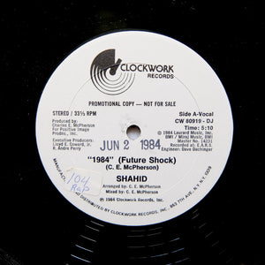 SHAHID "'1984' (Future Shock)" SYNTH BOOGIE ELECTRO FUNK 12"