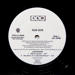 GusGus "Ladyshave" 90s 4AD DOWNTEMPO BREAKBEAT DEEP HOUSE 2 x 12"