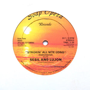 Sesil And Lujon ‎– Strokin' All Nite Long - PRIVATE SYNTH BOOGIE 12"