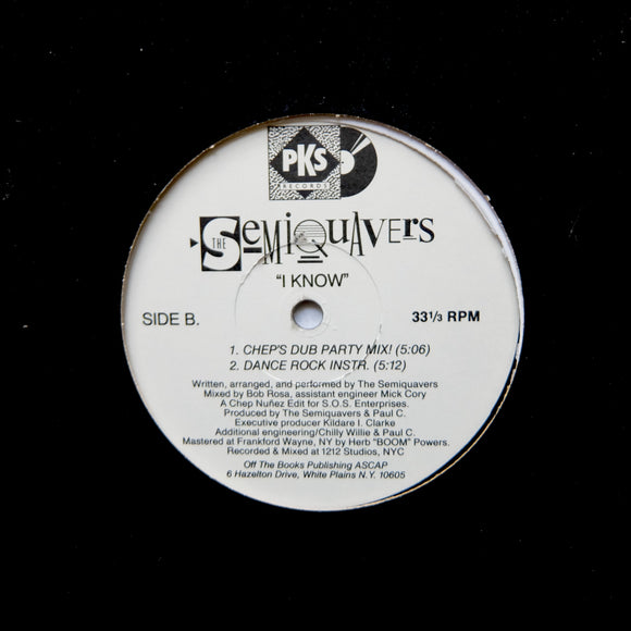 The Semiquavers – I Know - PRIVATE ELECTRO FREESTYLE FUNK 12