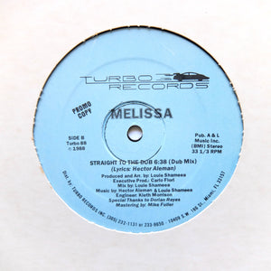 Melissa "Straight To The Heart" RARE 1988 FREESTYLE SYNTH FUNK 12"