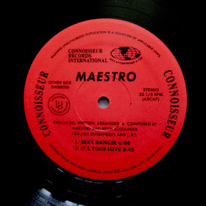 MAESTRO "Sexy Dancer" PRIVATE NEW JACK SYNTH FUNK BOOGIE 12"