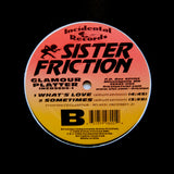 SISTER FRICTION "Glamour Platter" PRIVATE LOCAL SYNTH WAVE HOUSE 12"