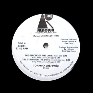 TOWANNA SHEPERD "Stronger" PRIVATE SYNTH SOUL R&B BOOGIE FUNK 12"