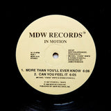 In Motion "Donna" PRIVATE PRESS SYNTH SOUL FUNK ODDITY 12"