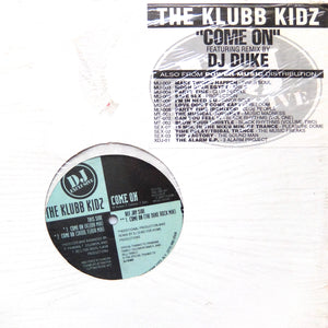 THE KLUBB KIDZ "Come On" DJ DUKE DEEP GARAGE HOUSE 12"