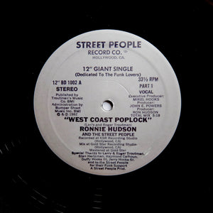 RONNIE HUDSON "West Coast Poplock" RARE SYNTH BOOGIE FUNK REISSUE 12"