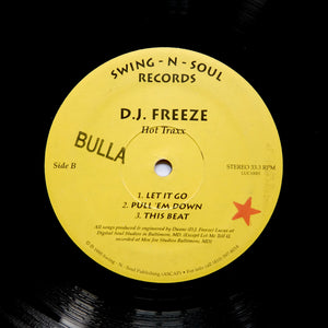 DJ FREEZE "Hot Traxx" ULTRA RARE PRIVATE PRESS BALTIMORE CLUB DEEP GARAGE HOUSE 12"