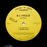 DJ FREEZE "Hot Traxx" ULTRA RARE PRIVATE PRESS BALTIMORE CLUB DEEP GARAGE HOUSE 12"