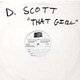 DWAYNE SCOTT "That Girl" PROMO TEST PRESSING BALTIMORE DEEP HOUSE 12"