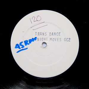 Night Moves "Transdance" 1983 WHITE LABEL PROMO ITALO SYNTH FUNK BOOGIE 12"