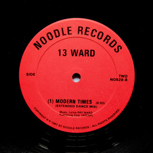 13 Ward "Modern Times" OBSCURE PRIVATE PRESS NEW WAVE SYNTH FUNK 12"