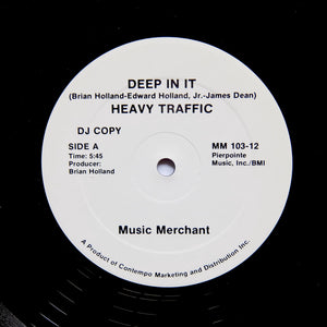 HEAVY TRAFFIC "Deep In It" RARE PROMO 80s BOOGIE FUNK 12"