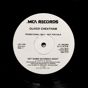 OLIVER CHEATHAM "Get Down Saturday Night" SYNTH BOOGIE FUNK REISSUE 12"