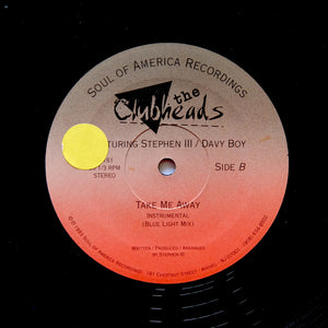 THE CLUBHEADS "Take Me Away" CLASSIC DEEP HOUSE 12"