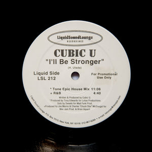 Cubic U "I'll Be Stronger" PRIVATE PRESS KILLER DEEP HOUSE 12"