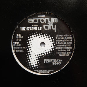 Acronym City "The Second E.P." RARE TECHNO HOUSE BREAKBEAT ELECTRO FUNK 12"