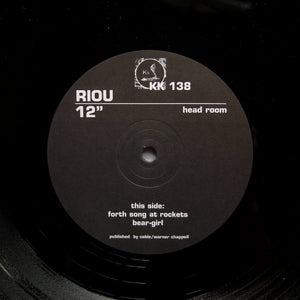 Riou "Head Room" 1997 BELGIUM BREAKBEAT TECHNO 12"