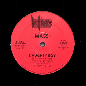 MASS "NAUGHTY BOY" PRIVATE PRESS SYNTH FUNK BOOGIE 12"