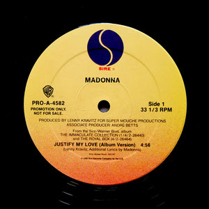 MADONNA "Justify My Love" CLASSIC COSMIC BALEARIC 90s CLUB ANTHEM 12"