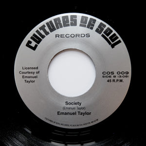 Emanuel Taylor "Society" CLASSIC 70s MODERN SOUL FUNK REISSUE 7"