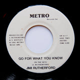 Jimi Rutherford ‎"Go For What You Know" PRIVATE METRO MODERN SOUL FUNK BOOGIE 7"