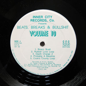 DJ Equalizer "Beats, Breaks & Bullshit 10" RARE BALTIMORE CLUB DEEP HOUSE 12"