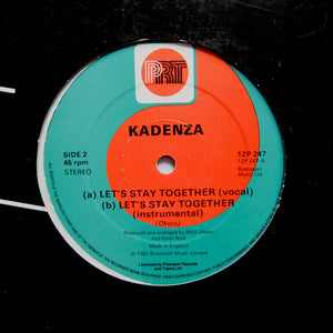 Kadenza ‎"Let's Stay Together" 1982 UK MODERN SOUL SYNTH BOOGIE FUNK 12"