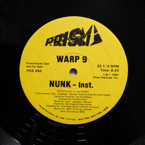 WARP 9 "Nunk" 80s ELECTRO SYNTH FUNK BOOGIE 12"