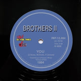 BROTHERS II "You / Hold On" PRIVATE COSMIC SYNTH BOOGIE FUNK REISSUE 12"