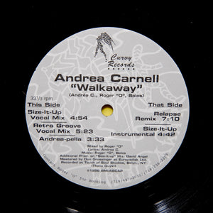 Andrea Carnell ‎"Walkaway" INDIE 1996 DEEP HOUSE 12"