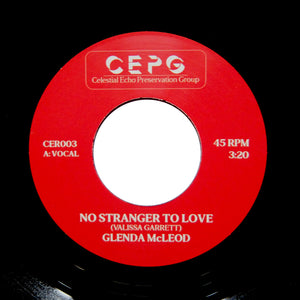 GLENDA MCLEOD "No Stranger To Love" MODERN SOUL BOOGIE FUNK REISSUE 7"