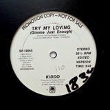 Kiddo "Try My Loving" CLASSIC 80s SYNTH FUNK BOOGIE PROMO 12"