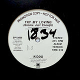 Kiddo "Try My Loving" CLASSIC 80s SYNTH FUNK BOOGIE PROMO 12"
