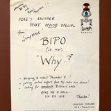 BIPO "Why" DEEP GARAGE HOUSE TEST PRESS WHITE LABEL PROMO 12"