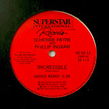 Scherrie Payne & Phillip Ingram "Incredible" PRIVATE ELECTRO BOOGIE FUNK 12"