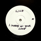 GINA "Hooked On Your Love" C.O.D. REISSUE SYNTH FUNK BOOGIE TEST PRESSING 12"