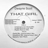 DWAYNE SCOTT "That Girl" RARE PRIVATE BALTIMORE DEEP HOUSE 12"