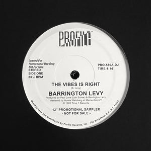 BARRINGTON LEVY "The Vibes Is Right" BALEARIC DUB REGGAE REISSUE 12"