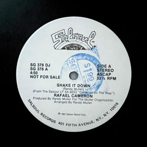 Rafael Cameron "Shake It Down" CLASSIC 80s SYNTH FUNK BOOGIE 12"