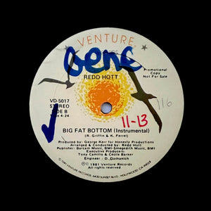 REDD HOTT "Big Fat Bottom"CLASSIC 80s SYNTH FUNK BOOGIE 12"