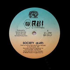 ORALL "Society" MEGA RARE PRIVATE PRESS DEEP SYNTH BOOGIE HOUSE 12"