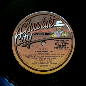 Vernon Burch ‎"Brighter Days" PROMO COSMIC DISCO SOUL FUNK 12"