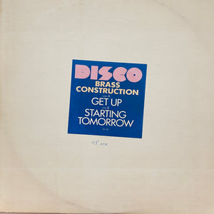 BRASS CONSTRUCTION "Get Up" 1978 SOUL DISCO BOOGIE FUNK 12"