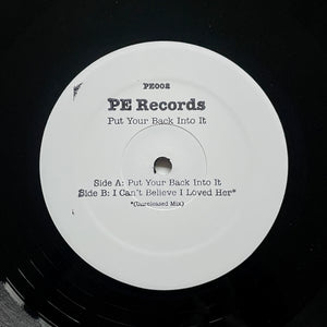 PEVEN EVERETT "Put Your Back Into It" RARE WHITE LABEL DEEP HOUSE SOUL 12"