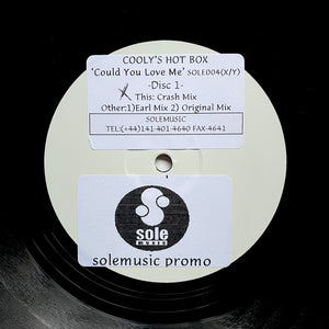 Cooly's Hot Box "Could You Love Me (Crash Remixes)" RARE WHITE LABEL DEEP HOUSE SOUL 12"
