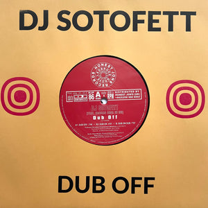 DJ SOTOFETT "Dub Off" HONEST JON'S SEX TAGS DUB REGGAE TECHNO 10"