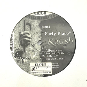 KRUSH "Party Place" PRIVATE DC GO-GO SYNTH FUNK 12"